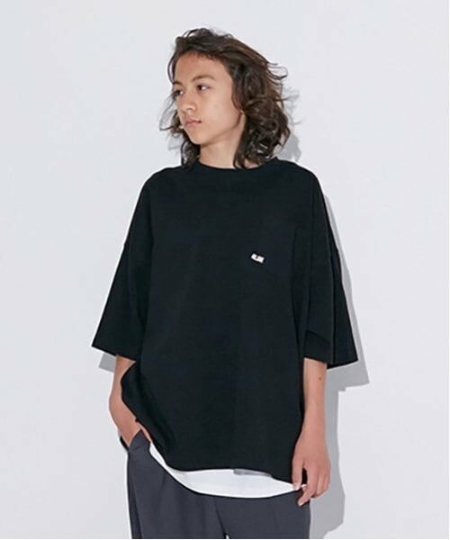 GLAZOS / グラソス Tシャツ | 【大人向けサイズあり】【接触冷感】ハイクールコットン・タンクトップつき5部袖Tシャツ（黒）