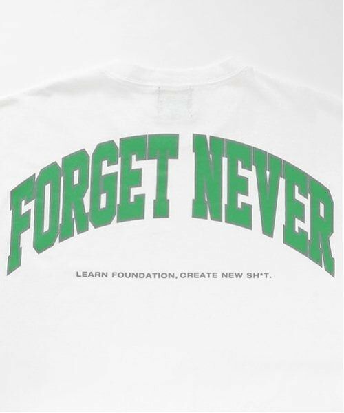 GLAZOS / グラソス Tシャツ | 【大人向けサイズあり】【FORGETNEVER】バックアーチカレッジロゴ半袖Tシャツ_GLSW | 詳細7