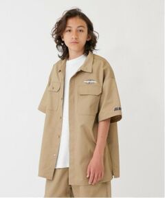 GLAZOS / グラソス シャツ・ブラウス | 【大人向けサイズあり】【FORGETNEVER】【セットアップ対応】T/Cツイルワーク半袖シャツ_GLSW