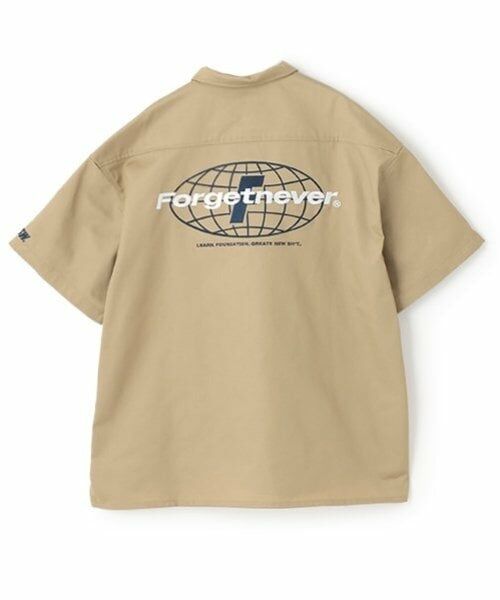 GLAZOS / グラソス シャツ・ブラウス | 【大人向けサイズあり】【FORGETNEVER】【セットアップ対応】T/Cツイルワーク半袖シャツ_GLSW | 詳細1