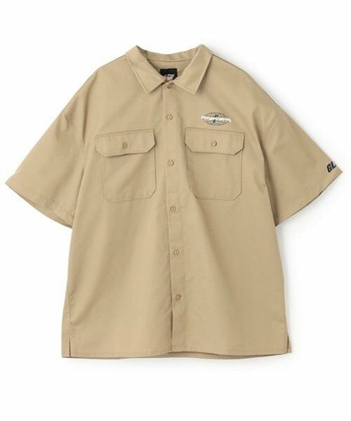 GLAZOS / グラソス シャツ・ブラウス | 【大人向けサイズあり】【FORGETNEVER】【セットアップ対応】T/Cツイルワーク半袖シャツ_GLSW | 詳細13