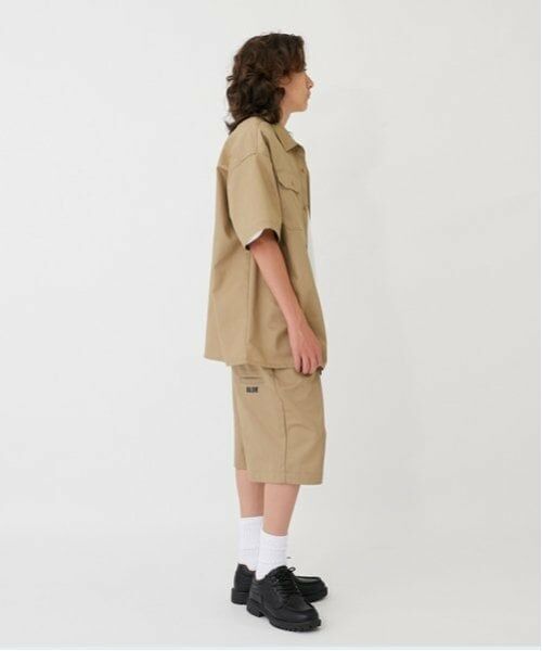 GLAZOS / グラソス シャツ・ブラウス | 【大人向けサイズあり】【FORGETNEVER】【セットアップ対応】T/Cツイルワーク半袖シャツ_GLSW | 詳細19