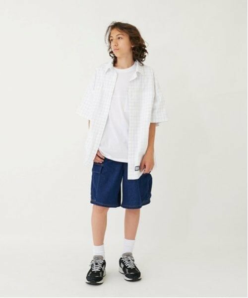 GLAZOS / グラソス シャツ・ブラウス | 【大人向けサイズあり】【FORGETNEVER】チェック半袖シャツ_GLSW | 詳細17