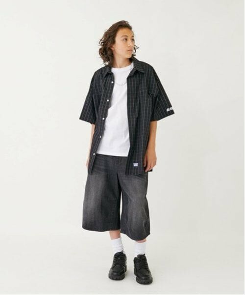 GLAZOS / グラソス シャツ・ブラウス | 【大人向けサイズあり】【FORGETNEVER】チェック半袖シャツ_GLSW | 詳細21