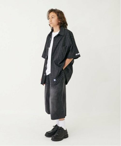 GLAZOS / グラソス シャツ・ブラウス | 【大人向けサイズあり】【FORGETNEVER】チェック半袖シャツ_GLSW | 詳細22