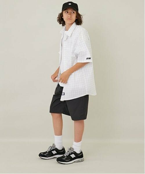 GLAZOS / グラソス シャツ・ブラウス | 【大人向けサイズあり】【FORGETNEVER】チェック半袖シャツ_GLSW | 詳細25