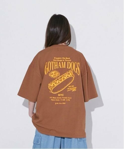 GLAZOS / グラソス Tシャツ | 【大人向けサイズあり】【接触冷感】ハイクールコットン・フードプリント半袖Tシャツ(茶)