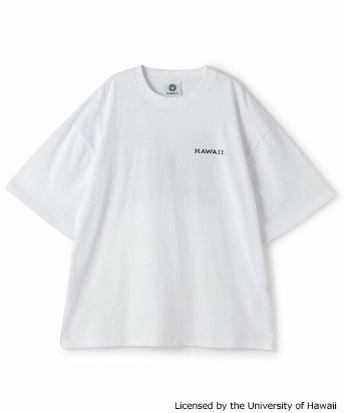 GLAZOS / グラソス Tシャツ | 【大人向けサイズあり】【接触冷感】ハイクールコットン・ハワイ大学半袖Tシャツ（白）