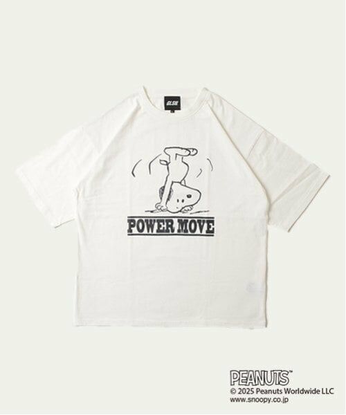 GLAZOS / グラソス Tシャツ | 【大人向けサイズあり】【GLSW.】【PEANUTS】スヌーピー パワームーブ フロントプリントTシャツ | 詳細10