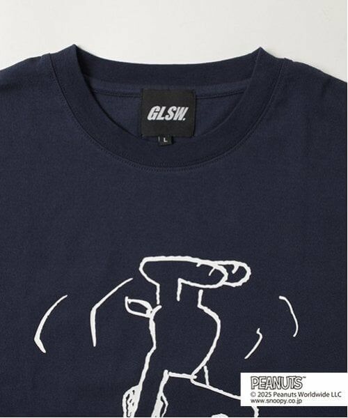 GLAZOS / グラソス Tシャツ | 【大人向けサイズあり】【GLSW.】【PEANUTS】スヌーピー パワームーブ フロントプリントTシャツ | 詳細13