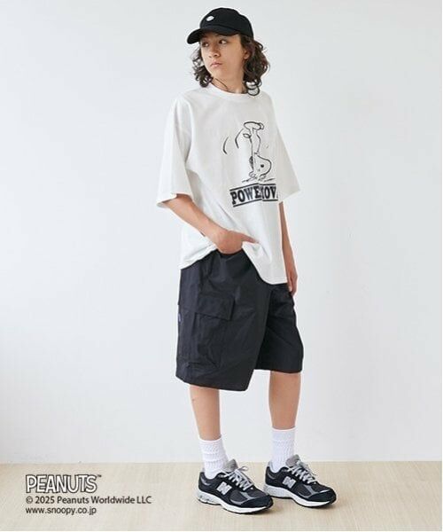 GLAZOS / グラソス Tシャツ | 【大人向けサイズあり】【GLSW.】【PEANUTS】スヌーピー パワームーブ フロントプリントTシャツ | 詳細2