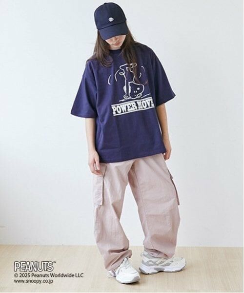 GLAZOS / グラソス Tシャツ | 【大人向けサイズあり】【GLSW.】【PEANUTS】スヌーピー パワームーブ フロントプリントTシャツ | 詳細5