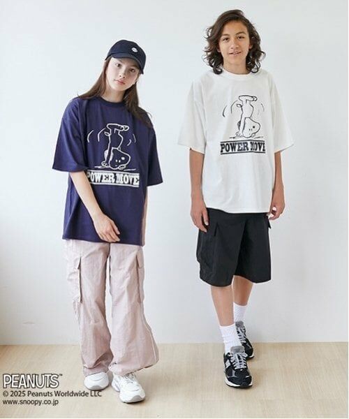 GLAZOS / グラソス Tシャツ | 【大人向けサイズあり】【GLSW.】【PEANUTS】スヌーピー パワームーブ フロントプリントTシャツ | 詳細6