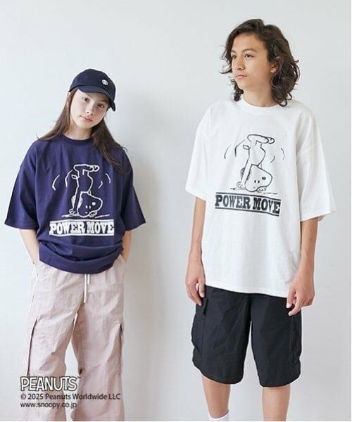 GLAZOS / グラソス Tシャツ | 【大人向けサイズあり】【GLSW.】【PEANUTS】スヌーピー パワームーブ フロントプリントTシャツ | 詳細7
