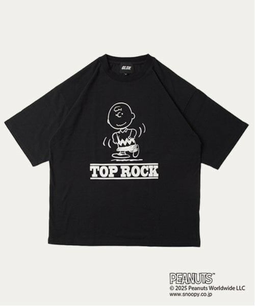 GLAZOS / グラソス Tシャツ | 【大人向けサイズあり】【GLSW.】【PEANUTS】チャーリーブラウン トップロック フロントプリントTシャツ | 詳細6
