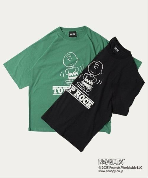 GLAZOS / グラソス Tシャツ | 【大人向けサイズあり】【GLSW.】【PEANUTS】チャーリーブラウン トップロック フロントプリントTシャツ | 詳細9