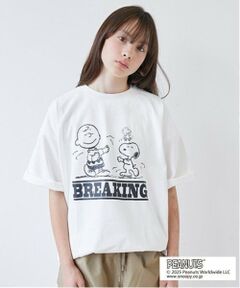 GLAZOS / グラソス Tシャツ | 【大人向けサイズあり】【GLSW.】【PEANUTS】ピーナッツ ブレイキン フロントプリントTシャツ