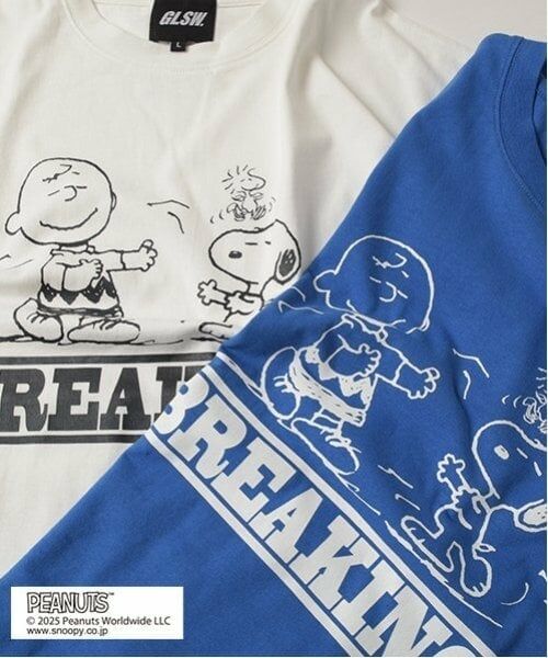 GLAZOS / グラソス Tシャツ | 【大人向けサイズあり】【GLSW.】【PEANUTS】ピーナッツ ブレイキン フロントプリントTシャツ | 詳細10