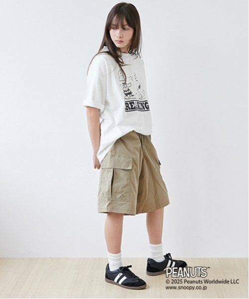 GLAZOS / グラソス Tシャツ | 【大人向けサイズあり】【GLSW.】【PEANUTS】ピーナッツ ブレイキン フロントプリントTシャツ | 詳細2