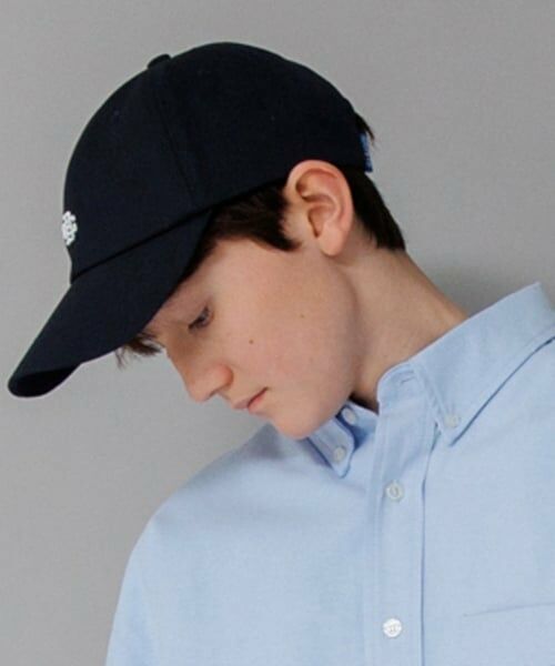 GLAZOS / グラソス キャップ | 【大人向けサイズあり】ワンポイント刺繍ロゴキャップ（クロ）