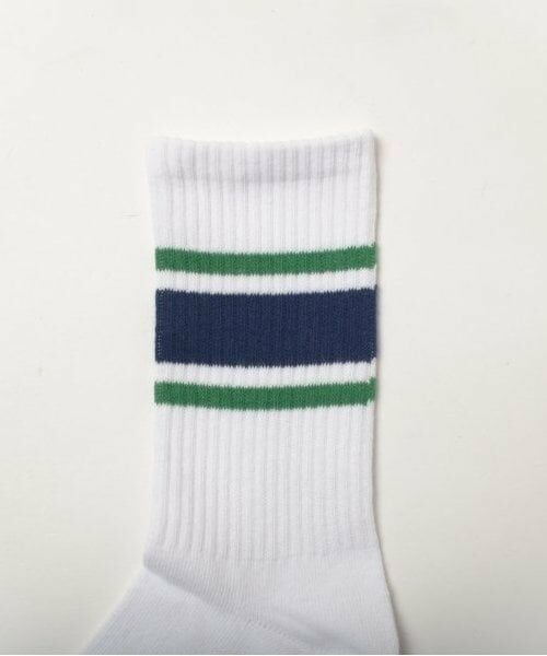 GLAZOS / グラソス ソックス | 【大人向けサイズあり】クルー丈ラインソックス３足セット | 詳細2