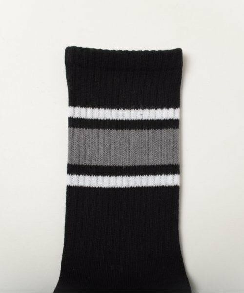 GLAZOS / グラソス ソックス | 【大人向けサイズあり】クルー丈ラインソックス３足セット | 詳細5