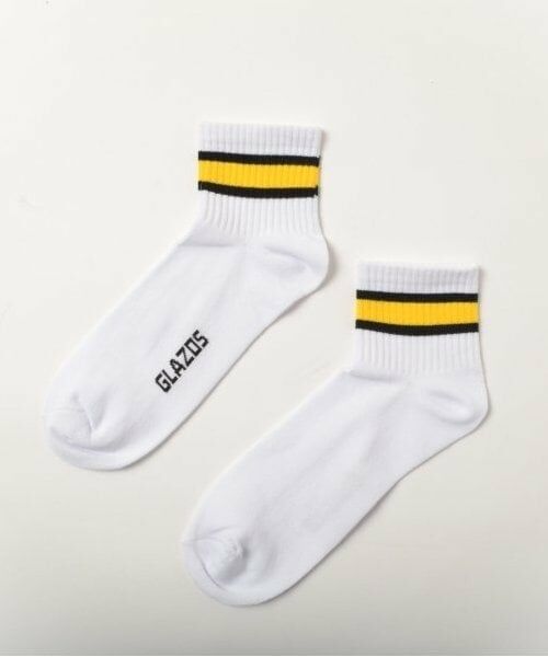 GLAZOS / グラソス ソックス | 【大人向けサイズあり】ショート丈ラインソックス３足セット | 詳細1