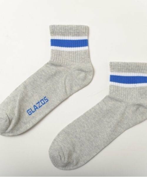 GLAZOS / グラソス ソックス | 【大人向けサイズあり】ショート丈ラインソックス３足セット | 詳細7