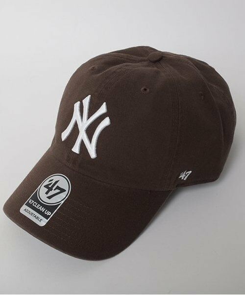 GLAZOS / グラソス キャップ | 【大人向けサイズあり】【‘47】ロゴ刺繍キャップ（茶）