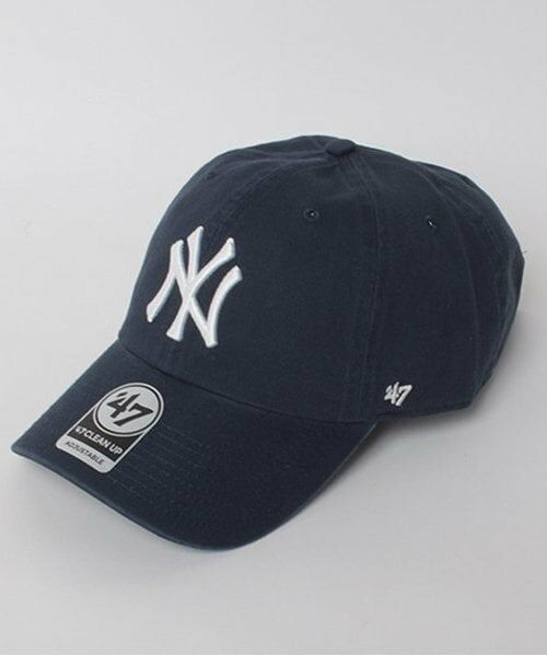 GLAZOS / グラソス キャップ | 【大人向けサイズあり】【‘47】ロゴ刺繍キャップ（紺）