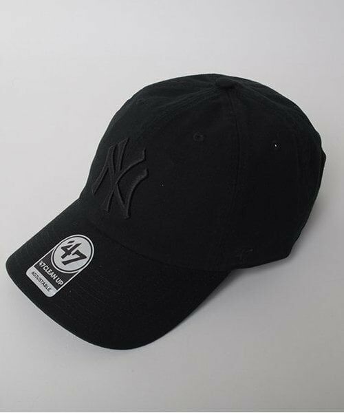 GLAZOS / グラソス キャップ | 【大人向けサイズあり】【‘47】ロゴ刺繍キャップ（黒）