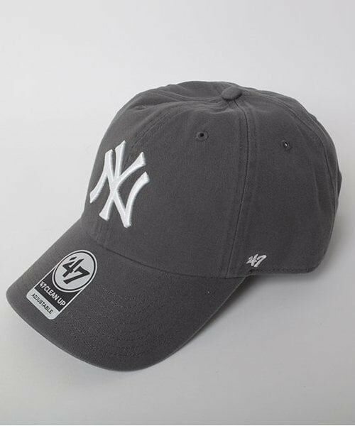 GLAZOS / グラソス キャップ | 【大人向けサイズあり】【‘47】ロゴ刺繍キャップ（チャコール）