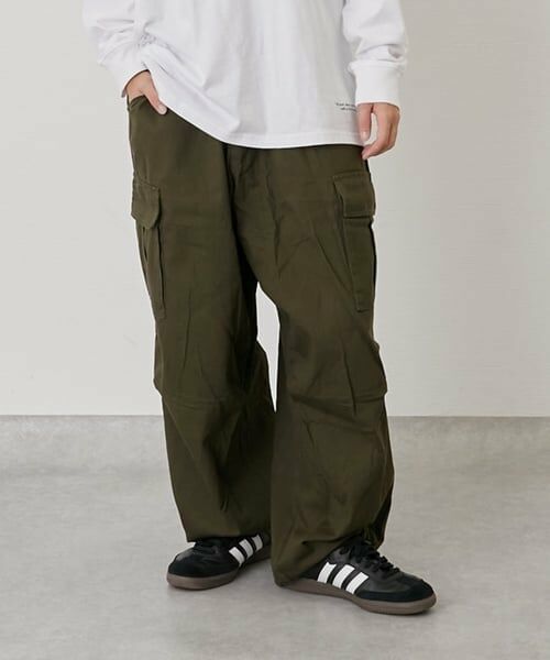 GLAZOS / グラソス その他パンツ | コットンツイル・ワイドカーゴパンツ | 詳細12