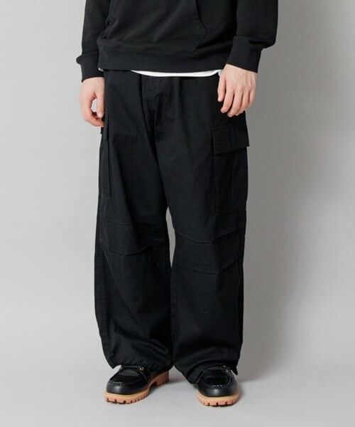 GLAZOS / グラソス その他パンツ | コットンツイル・ワイドカーゴパンツ | 詳細18
