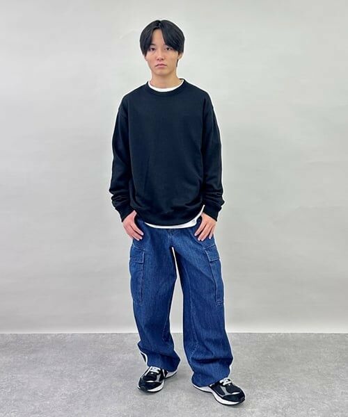 GLAZOS / グラソス その他パンツ | 【GLSW.】デニムラインカーゴパンツ | 詳細15