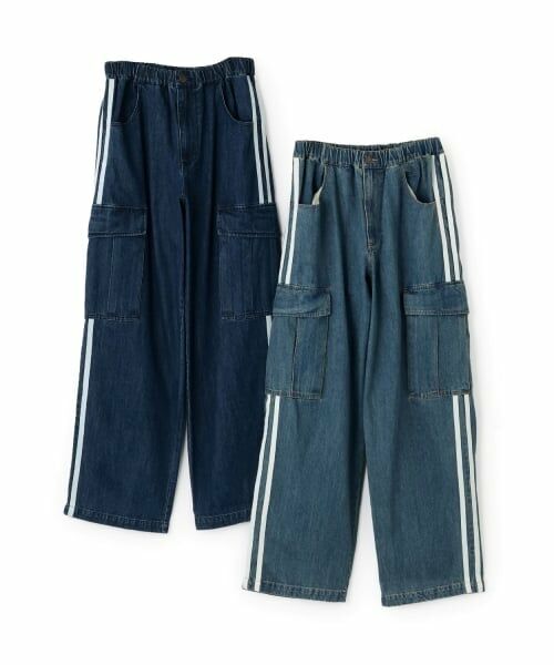 GLAZOS / グラソス その他パンツ | 【GLSW.】デニムラインカーゴパンツ | 詳細9