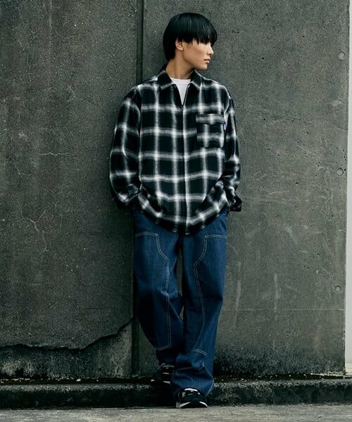 GLAZOS / グラソス その他パンツ | デニム・ダブルニーペインターパンツ | 詳細9