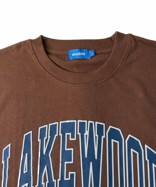 GLAZOS / グラソス Tシャツ | ビッグカレッジフロントプリント長袖Tシャツ | 詳細1