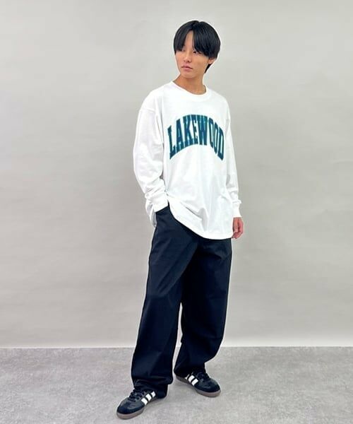 GLAZOS / グラソス Tシャツ | ビッグカレッジフロントプリント長袖Tシャツ | 詳細10