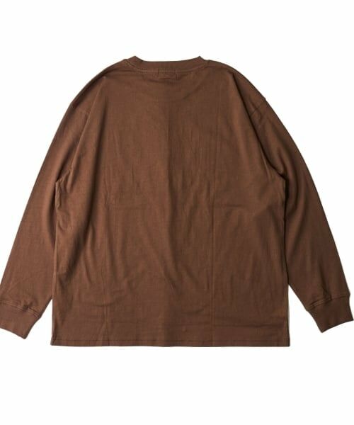 GLAZOS / グラソス Tシャツ | ビッグカレッジフロントプリント長袖Tシャツ | 詳細4