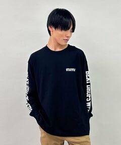 GLAZOS / グラソス Tシャツ | 袖ロゴプリント長袖Tシャツ