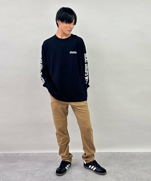 GLAZOS / グラソス Tシャツ | 袖ロゴプリント長袖Tシャツ | 詳細10