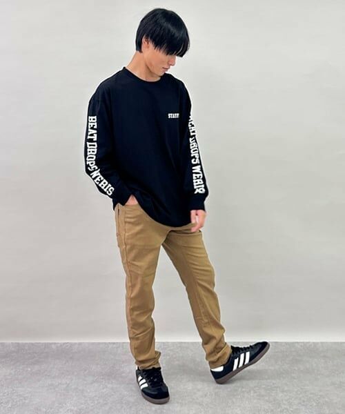 GLAZOS / グラソス Tシャツ | 袖ロゴプリント長袖Tシャツ | 詳細11