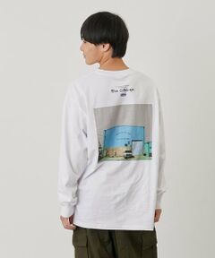 バックフォトプリント長袖Tシャツ