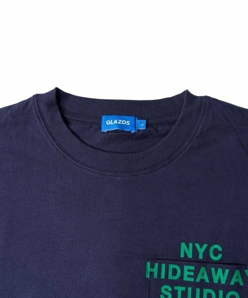 GLAZOS / グラソス Tシャツ | ポケットロゴプリント長袖Tシャツ | 詳細1
