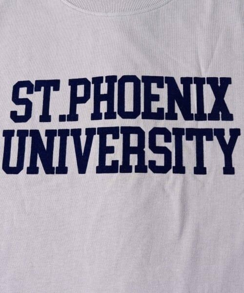 GLAZOS / グラソス Tシャツ | フロッキーカレッジロゴプリント長袖Tシャツ | 詳細4