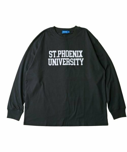 GLAZOS / グラソス Tシャツ | フロッキーカレッジロゴプリント長袖Tシャツ | 詳細7