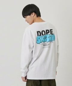 GLAZOS / グラソス Tシャツ | バック発泡プリント長袖Tシャツ