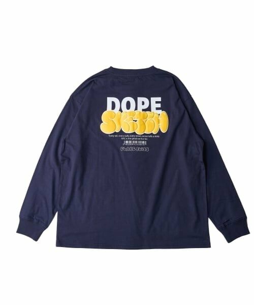 GLAZOS / グラソス Tシャツ | バック発泡プリント長袖Tシャツ | 詳細7