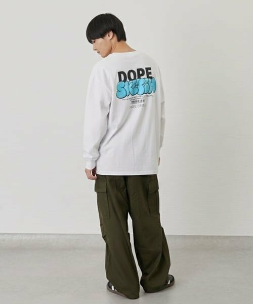 GLAZOS / グラソス Tシャツ | バック発泡プリント長袖Tシャツ | 詳細8